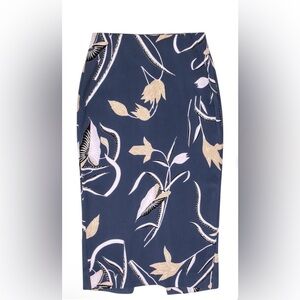 Diane Von Furstenberg Floral Printed Midi Skirt